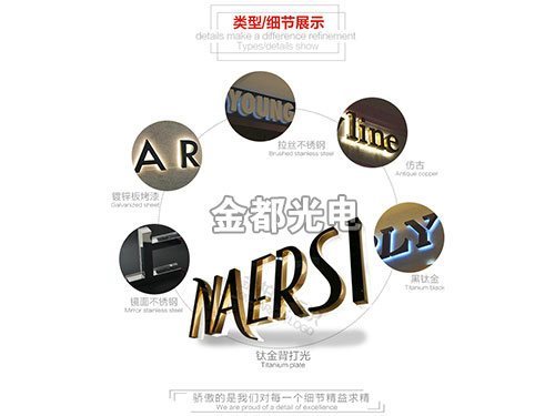 背发光字