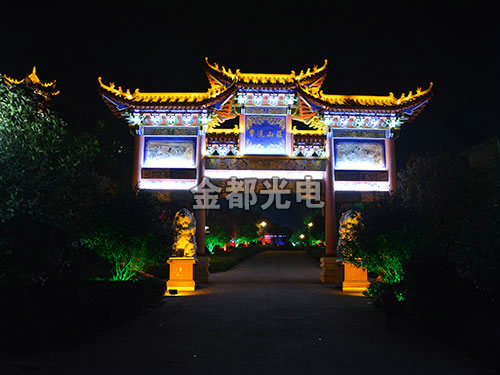 耒阳别墅区亮化
